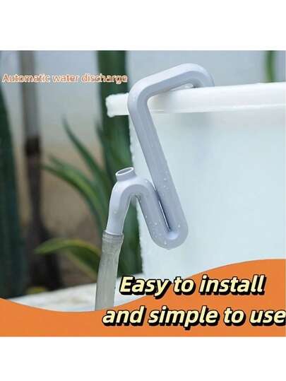 1 st verktygssats för regnvattenavledning och överfyllning - materialuppgradering robust plast - självsugande sifonslangsats, blockeringsfri design för enkelt automatiskt dränerings- och påfyllningssystem - nödöversvämningskontroll, akvarium, simbassäng, ingen energiförbrukning - arbetsbesparande dräneringsverktyg, lämplig för hem, trädgård, garage, inomhus, viktigt verktyg för regniga dagar, bästa automatiska sifonöverfyllningsröret som present