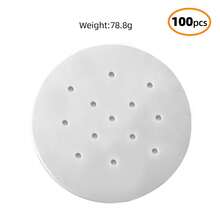 100pcs Square Perforated Air Fryer Liners, Minimalist White Square Perforated Oil Absorbing Paper And Steaming Paper, Suitable For Daily Cooking, Party Snacks And Holiday Feasts - White - View 15