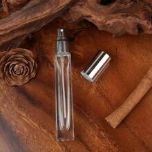 1pcPersonalized Name Customized Perfume Glass Bottle Empty Bottle With Lid Transparent Press Spray Bottle Perfume Portable Travel - 15ml - View 5