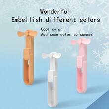 3-In-1 Handheld Mini USB Rechargeable Fan With Power Bank & Flashlight, Portable Pocket Design For Travel, 1200mAh Battery Capacity - Multicolor - View 4