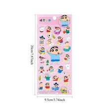 Crayon Shin-Chan Thick Soft Cute Squeeze Sound Music Diary Stickers, Adorable 3D Stickers, Cartoon Stress Relief Stickers, High-Quality Gift, Stationery Gift Stickers Loved By Boys And Girls - Multicolor - View 2