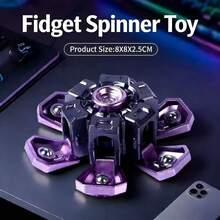 创意变形机械陀螺，酷炫科技竞技减压小工具 - 生日礼物、圣诞礼物、完美礼物、复活节礼物 - 彩色 - 查看 6