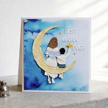 Creative Mother's Day Cutting Dies, DIY Scrapbooking Album And Embossing Stencil, Greeting Card Making Tool, Card Paper Cutting Crafts ,Gift Card Making Template Die Cuts. - Silver - View 2