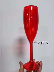 6盎司/170毫升可重复使用塑料香槟杯，白色/粉色/黑色/圣诞派对款，多用途，是派对、祝酒、圣诞节、情人节、户外活动和露营的理想之选。