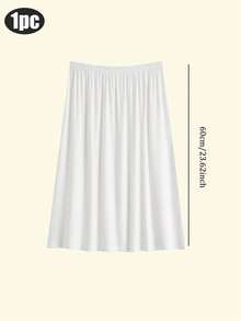 3件/2件/1件 多规格平边包臀衬里半身裙打底裙防走光裙，多色/纯色，春夏款式，防透明防走光中长裙，带衬里，平边，防静电，松紧腰带，适合略微丰满的女生，适合日常穿着。 - 彩色 - 查看 47