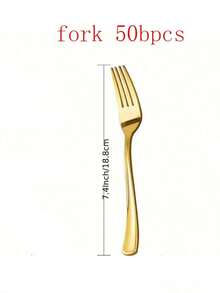 50/25/12/7pcs Gold Plastic Cutlery Set; Knives, Forks, Spoons, Suitable For 50 Guests, Cake Forks, Dessert Spoons, Salad Knives And Forks, Pasta Forks And Spoons, Reusable And Washable, Premium Tableware, Ideal For: Birthday, Wedding, Party, Family Gathering, Team Building, Outdoor BBQ, Camping, Banquet, School Supplies, Graduation Ceremony, Holiday Party And More Occasions (Full Cutlery Set, Full Kitchen Utensils Set, Cutlery, Gold Cutlery) - Gold - View 23