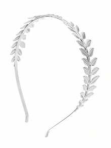 1pc Headpiece/Gold Leaf Headband Crown/Bridal Wedding Hair Accessory Greek Goddess Accessory - Gold - View 3