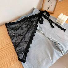 1/2pcs New Layered Tulle Lace Slip Skirt, Polyester Solid Color, Suitable For All Seasons - Multicolor - View 14