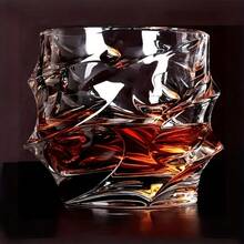 1 chiếc/6 chiếc ly whisky pha lê cổ điển 300ml - Có thể tái sử dụng, đa năng, phù hợp cho Bourbon, cocktail, Scotch, Slivovitz, whisky mạch nha, cognac. - trong suốt - Xem 4
