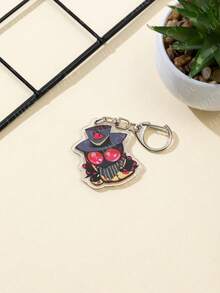 1个亚克力可爱卡通大眼萌系动漫主题钥匙扣挂件，背包装饰/包包配件/书包配件/钱包挂件/送朋友的礼物