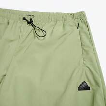 Adidas Women's Loose Woven Wide Leg Pants, Casual Sports Fashion Everyday Wear, Spring/Autumn IW5205 - Green - View 3