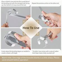 Bent Nose Pliers Bracelet Bending Kit - Serrated, Jewelry Metal Making Pliers Suitable For DIY Custom Bracelets, Professional Jewelry Making Tool Set - Multicolor - View 6