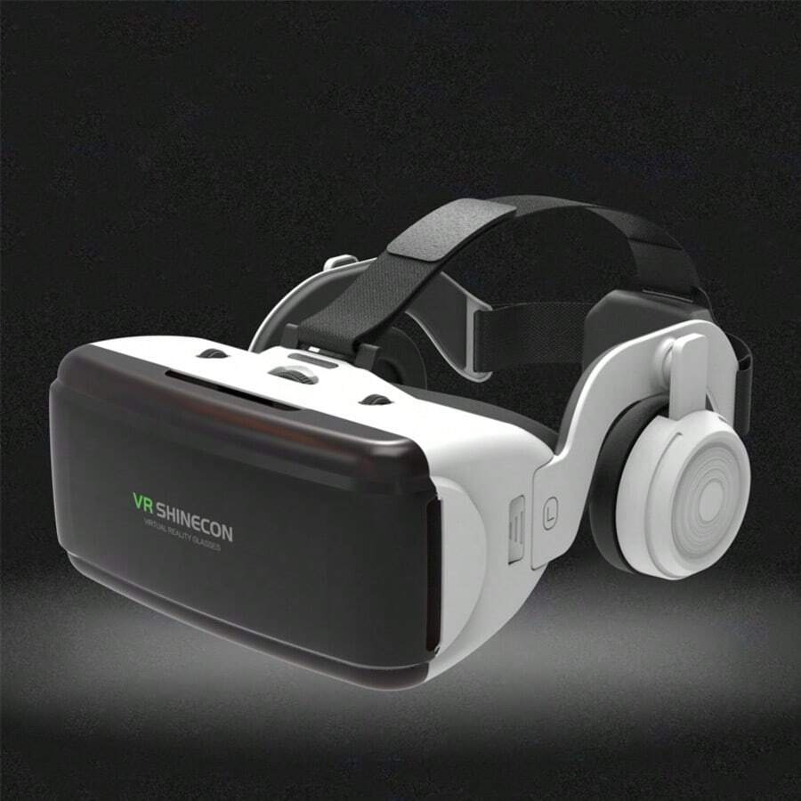 VR Glasses For Smartphone, 3D Virtual Reality Headset With Adjustable Lenses & Headband, Immersive Movies/Gaming VR Glasses For IOS Android Phone - Black - View 1