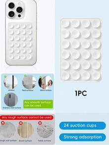 这款手机支架共有48个双面吸盘，每面24个吸盘。它们适用于浴室墙壁、玻璃镜子和梳妆台等光滑表面，但不适用于粗糙表面。这些手机支架可拆卸、防水，并可360度旋转。它们兼容所有手机和迷你平板电脑。 - 吸盤支架 - 查看 13