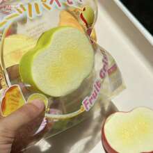 木制水果面包香蕉慢回弹软胶玩具，减压挤压玩具，超级柔软 - 完美礼物 - 生日礼物 - 情人节礼物 - 礼品 - 彩色 - 查看 11