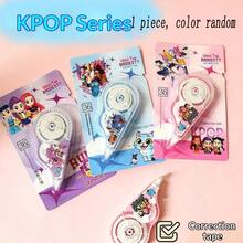 1pc Random Color Huntress Kpop Girl Group New Stationery Correction Tape, Cute Cartoon Student Supplies, Back To School Small Gift - Multicolor - View 8