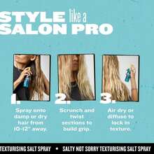 TIGI Bed Head Salty Not Sorry Texturizing Salt Spray For Natural Undone Hairstyles 338 Fl Oz - Màu A - Xem 7