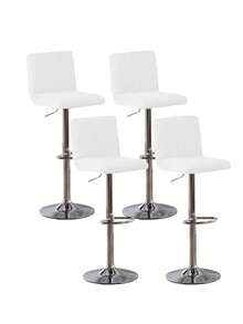 1/2/4/6pcs Solid Color Milk Silk Removable & Washable Bar Stool Covers, Modern Polyester Elastic Dust-Proof & Stain-Resistant Covers For Home, Bar, Hotel, Club, Swivel Backless Chairs - Multicolor - View 25