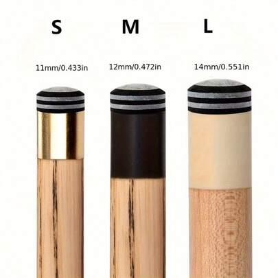 2 Pieces 11mm/12mm/14mm Multi-Layer Billiard Cue Tips, Professional Snooker And American Pool Cue Tips, Durable And With Perfect Fit. High-Quality Pigskin Material, Billiard Equipment Accessories