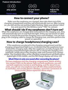 BOATS Nuevos auriculares inalámbricos con pantalla LED, control táctil, auriculares TWS inalámbricos verdaderos, auriculares deportivos de música y juegos compatibles con iOS/Android - Negro transparente - Ver 11