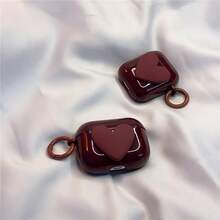 2026 New Year Wine Red 3D Heart Soft Case Compatible With Apple Pro 1/2/3/4 Protective Cover - AirPods Pro3 - View 8