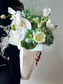 鲜花拥抱桶 | 玫瑰花束包装盒手提用品 | 节日、婚礼、生日派对鲜花礼品袋 - 彩色 - 查看 10
