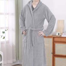 1 Stück Unisex Bademantel, Langer Bademantel, Loungewear Bademantel, Kimono, Nachtwäsche, geeignet für Männer und Frauen Große Größen, Lässig Zuhause, Spa, Salon Nutzung, Geschenk - Verschiedenfarbig - Übersicht 3