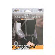 Mangas de Protección Solar UV ANT MT-9355 para Hombre - Par de Mangas Deportivas Transpirables y Refrescantes para Cicli - Gris - Ver 4