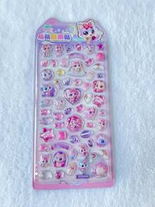 可爱许愿猫水晶浮雕贴纸，3D立体糖果贴纸，适用于剪贴簿、水瓶、冰箱、手机壳、笔记本、奖励礼物、趣味装饰DIY贴纸