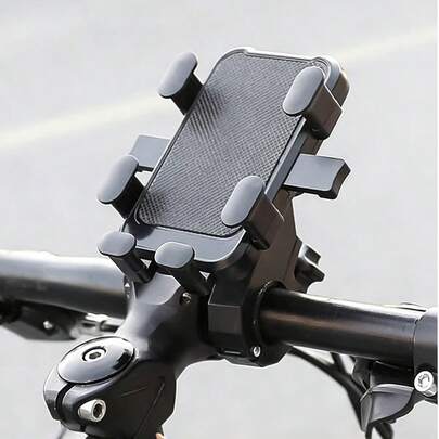 Moemton Giá đỡ điện thoại đa năng xoay 360° chống sốc dành cho xe máy, xe đạp, xe điện, xe đạp leo núi, xe đạp đường trường, phụ kiện xe đạp địa hình, kẹp điện thoại chống sốc