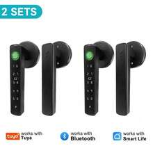 5-In-1 Smart Door Lock - Fingerprint & Keypad Door Knob, 2 IC Card & 2 Keys, Smart Life For Bedroom, Office, Hotel, Closet, Pantry - 5 In 1 Double Row - View 11