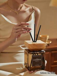 1 Set 16.9fl Oz (500ml) Reed Diffuser Set, Luxury Flameless Aroma Essential Oil Fragrance Sticks, Long-Lasting Scent, Home Bedroom Living Room Bathroom Decor, Summer Refresh, Air Freshener, Car Diffuser, Birthday Graduation Valentine's Gift - 500ml/16.9floz - View 12