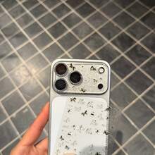 高清镜头贴膜 + 马年金色浮雕贴纸，兼容苹果 17 Pro Max/17 Pro，透明耐用，保护层，相机镜头盖，防刮花，简约设计，精准切割，持久防护，适用于苹果用户和智能手机用户 - 鏡頭膜+貼紙 - 查看 3