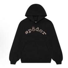 SP5DER Hoodie , SP5DER Print Streetwear Unisex Oversized ,Sweatshirt For Men Women , Rhinestone Hoodies Womens Mens - Black/hoodie - 查看 6
