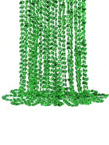 Bộ 15 chiếc vòng cổ hạt cườm hình cỏ ba lá màu xanh lá cây, dài 33 inch, quà tặng cho bữa tiệc Ngày Thánh Patrick. - màu xanh lá - Xem 1