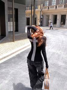 Women Tops - màu đen - Xem 4