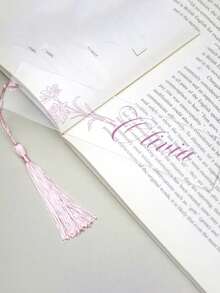 Personalized Customized Acrylic Bookmark, Supporting Various Texts/Fonts/Customization, Randomly Gift Tassels. Durable, Friction Resistant, And Corrosion-Resistant.Excellent Gift For Students, Classmates, Family, Friends, Or Loved Ones, Showing Your Unique Personalized And Special Care., Office Organization - Multicolor - View 5