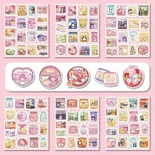 1 Set/100pcs Cartoon Japanese Character Snack Bag Stickers, Laptop Phone Case, Handbag Material Series, Decorative Stickers Wholesale, Gifts For Friends, Holiday Gifts, Easter Gifts, Creating A Sense Of Surprise, Cute And Affordable (Stochastic Style) - Multicolor - View 6