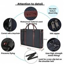 NEWHEY 男士商务包，求职公文包，可独立站立的旅行包，双向A4兼容，适合入职典礼，防水笔记本电脑包，大容量，适用于学校、工作、商务旅行、新员工入职礼品