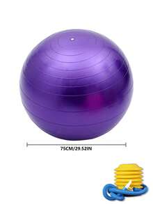 55-65-75-85厘米优质防爆瑜伽球 - 增强体操、产后恢复和健身训练的核心力量、灵活性和平衡性 - 厚实、耐用、防爆设计、锻炼体验 - 彩色 - 查看 17