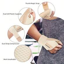 Lightweight Breathable Wrist Braces Wraps For Women & Men | Elastic Adjustable Hand Braces, Wrist Compression Straps And Support, Ideal For Sports, Wrist Care, Daily Use, Office, Exercise, Workout, Basketball, Tennis, Badminton - Multicolor - View 4