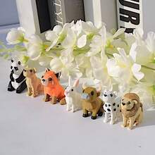 3D打印几何动物树脂摆件 熊猫 狮子 狐狸 兔子 小狗 创意桌面装饰工艺品 家居客厅书房装饰摆件 派对小礼物 花园装饰品 - 彩色 - 查看 10