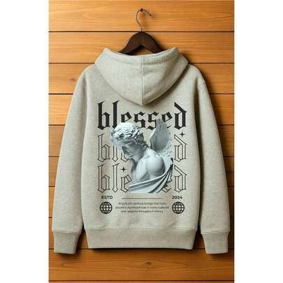 Blusa de Moletom Masculino Respect  Angel Canguru Streetwear Lançamento 2024 Envio Imediato