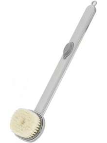 Cepillo de Baño Líquido de Largo, Cepillo de Ducha de Burbujas de Un Toque, Exfoliante Suave para el Cuerpo, Masajeador de Piel, Cepillo de Limpieza Profunda (A) - D - Ver 6