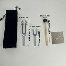 2件套铝制音叉，声频匹配脉轮平衡器，瑜伽练习工具 - 彩色 - 查看 7