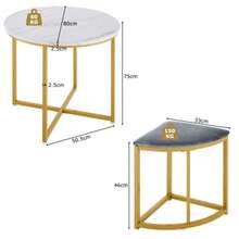 Dining Table & Chair Sets - White+Gray - View 2
