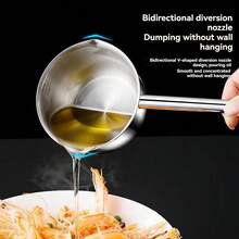 1pc Mini Butter Heating Pot, Milk Pot With Long Handled Flat Bottomed Pan, Butter Melting Pot, Used For Chocolate, Candy, Coffee And Tea Soup, 300ML, Silver - Multicolor - View 4