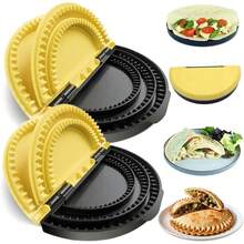 3-In-1 Tortilla Sealer, Tortilla Crimper & Press, Tacos Tortilla Crimper Maker, Adjustable Size 6-8-10 Crust, Make Sealed Quesadillas,Tacos, Burritos, Sandwich & More, BPA-(1Pc) - 2pcs - 查看 10