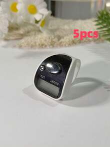 1 قطعة/3 قطع/5 قطع/10 قطع/20 قطعة عداد إصبع LED محمول، عداد يدوي صغير مع زر يدوي، عداد رقمي مدمج، مناسب للعد، مناسب للرياضة والصلاة وتخفيف التوتر - متعدد الألوان - مشاهدة 37