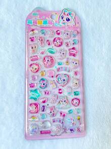 可爱许愿猫水晶浮雕贴纸，3D立体糖果贴纸，适用于剪贴簿、水瓶、冰箱、手机壳、笔记本、奖励礼物、趣味装饰DIY贴纸